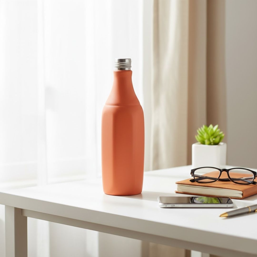 Eco-Friendly Clay Water Bottle for Sustainable Living - 002
